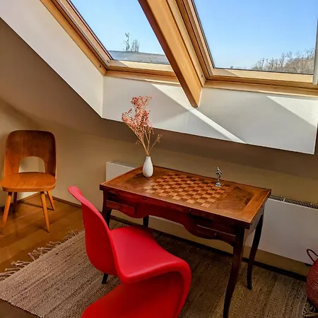 Guestrooms, Rooftop With Garden, Spacious Living Room, Character And Fireplace * Praga